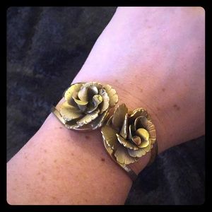 Gold Rose Bracelet